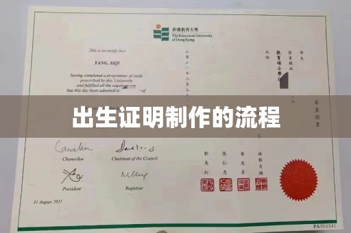 饶平出生证明制作的流程